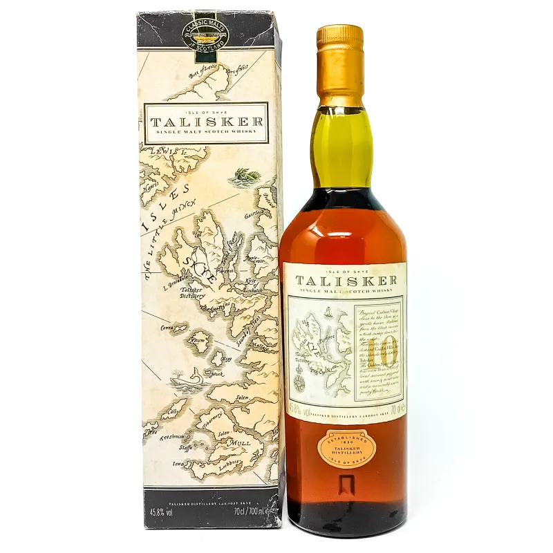 Talisker – 10 Year Old Map Label Single Malt Scotch Whisky