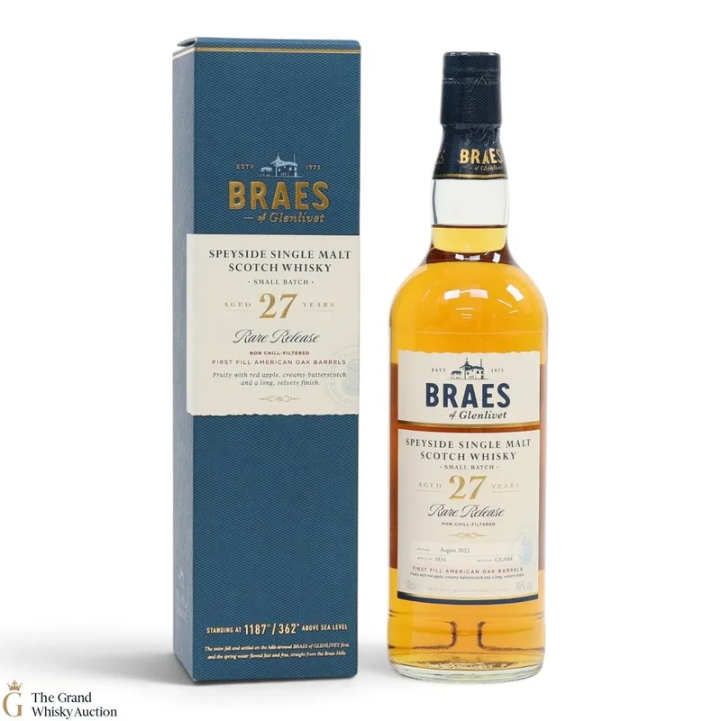 Braes of Glenlivet – 27 Year Old - Rare Release (70cl, 48%)