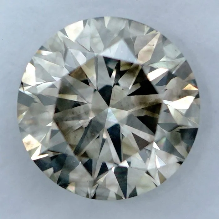 1 pcs Diamond (Natural coloured) - 1.30 ct - Round - Fancy light Greyish Yellow - SI2 - International Gemological Institute (IGI)