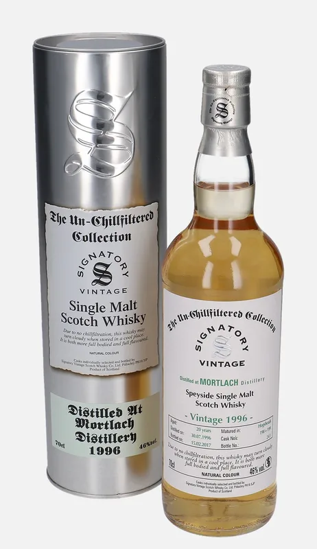 Mortlach – 1996 20 Year Old Signatory Vintage Scotch Whisky Co. The Un-Chillfiltered Collection