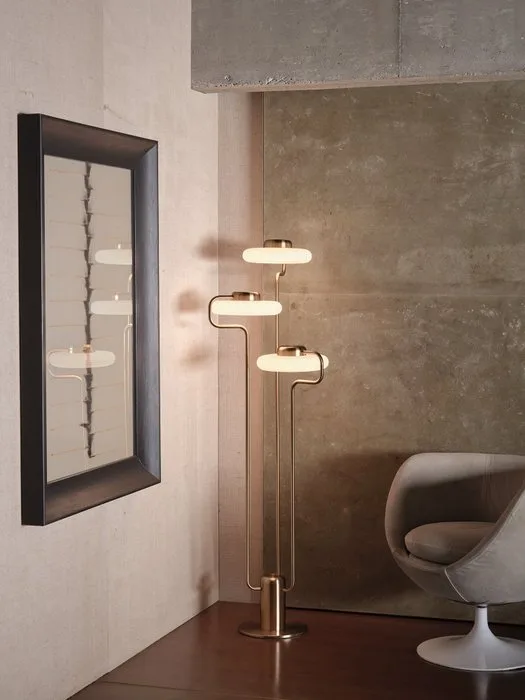 KDLN - Oliver Schick - Floor lamp - Tratto - Metal, Brass