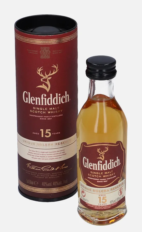 Glenfiddich – Unique Solera Reserve 15 Year Old (5cl, 40%)