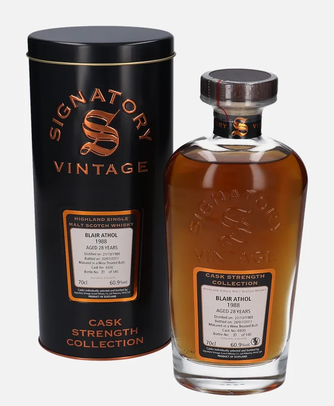 Blair Athol – 1988 28 Year Old Signatory Vintage Scotch Whisky Co. Cask Strength Collection