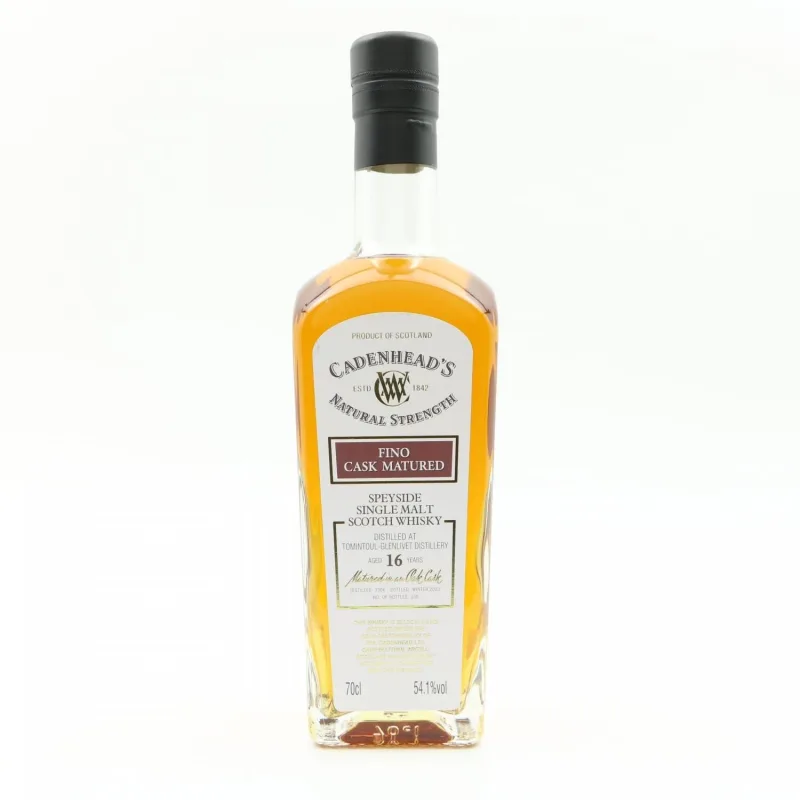 Tomintoul – 16 Year Old 2006 Cadenhead's Single Fino Sherry Cask Finish (70cl, 54.1%)
