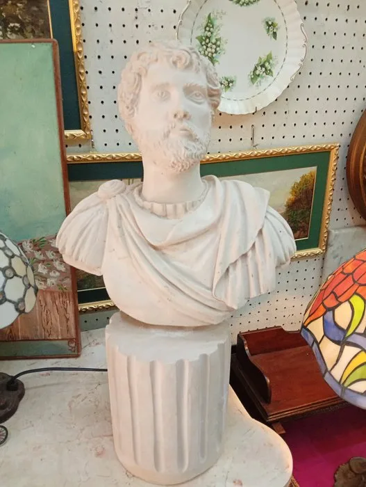 Statue, Busto Marco Aurelio - 50 cm - Plaster