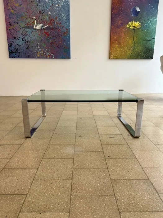 Draenert - Peter Draenert - Coffee table - 1022 Klassik - Chrome, Glass