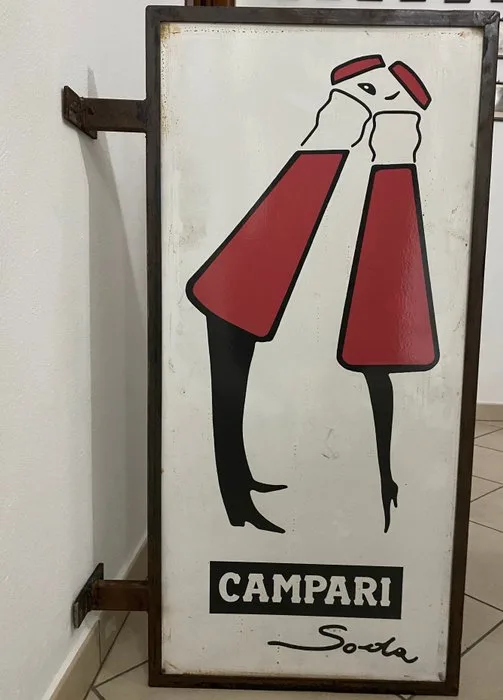 campari spa - campari - Wall plate - Iron - Campari sign on the wall