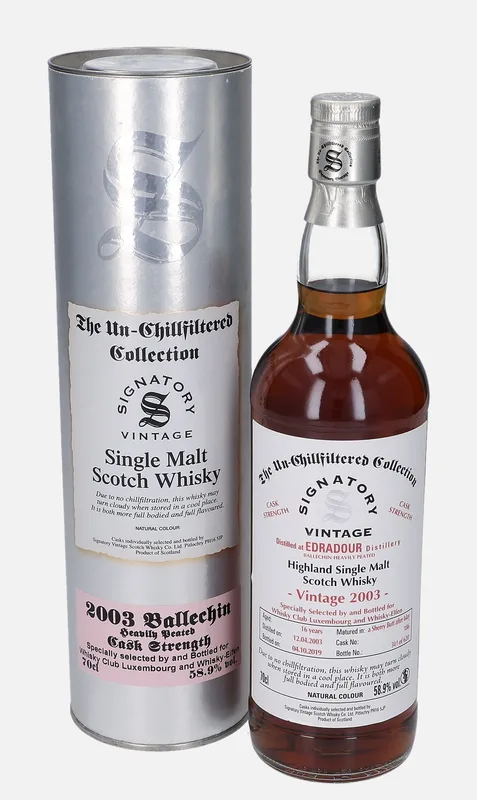 Edradour – 2003 16 Year Old Signatory Vintage The Un-Chillfiltered Collection
