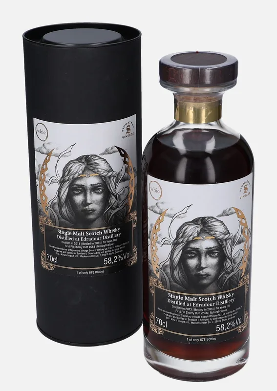 Edradour – 2013 10 Year Old Signatory Vintage Scotch Whisky Co. Edda (70cl, 58.2%)