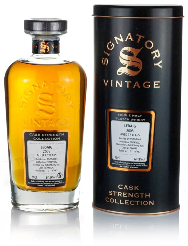 Ledaig 17 Year Old 2005 Signatory Cask Strength