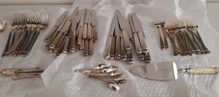 Christofle - Bernard Yot - Cutlery set (99) - Aria - Silverplated