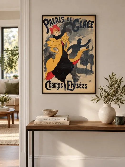 Jules Chéret - Palais de Glace, Champs-Élysées – manifesto Art Nouveau - 1970s