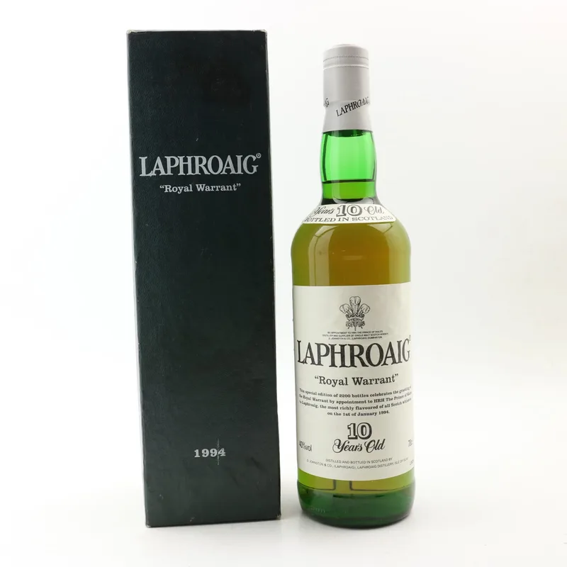 Laphroaig – 10 Year Old Royal Warrant 1994 Release (70cl, 40%)