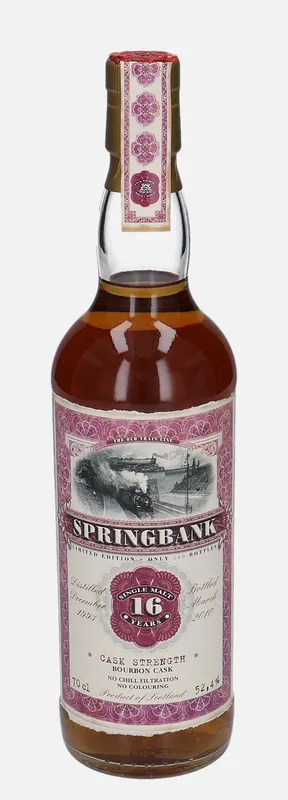Springbank – 1993 16 Year Old Jack Wiebers Whisky World Old Train Line (70cl, 52.4%)
