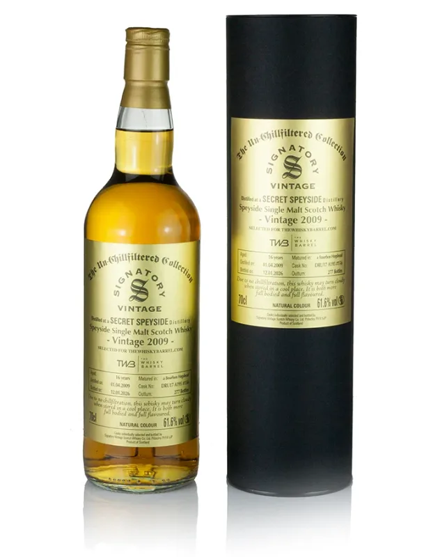 Mystery Malt (Macallan) 16 Year Old 2009 Signatory Un-Chillfiltered (61.6%)