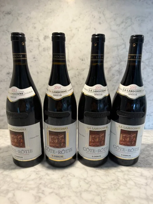 2013, 2018, 2017 x2 E. Guigal La Landonne Cote-Rotie - Rhône - 4 Bottle (0.75L)