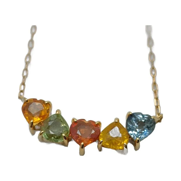 Necklace - 18 kt. Yellow gold Sapphire
