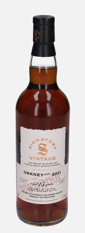 Orkney (HP) – 2011 15 Year Old Signatory Vintage Scotch Whisky Co. 100 Proof Edition #83