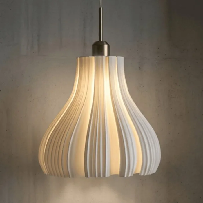 P. Van Aart - Pendant ceiling lamp - Lumen No.5 - High-quality translucent composite material - Sculptural design light