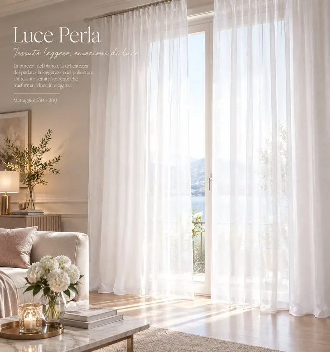 Elegant fabric - Pearl Light - Textile - 560 cm - 300 cm