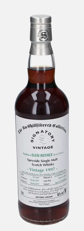 Glenrothes – 1997 19 Year Old Signatory Vintage Scotch Whisky Co. The Un-Chillfiltered Collection
