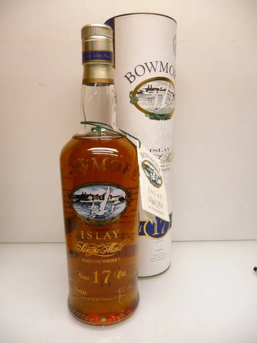 Bowmore 17 years old Screen Print Label - b. 1990s - 70cl