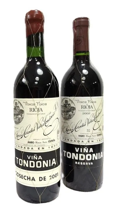 2001 & 2002 R. López de Heredia, Viña Tondonia - Rioja Reserva, Gran Reserva - 2 Bottles (0.75L)