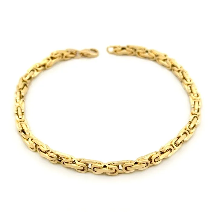Bracelet - 18 kt. Yellow gold - Byzantine