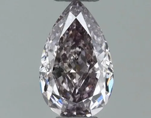 1 pcs Diamond (Natural coloured) - 0.30 ct - Pear - Fancy Brown Pink - VS2 - Gemological Institute of America (GIA)