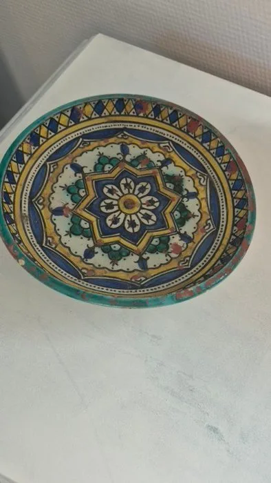 Ghotar Fez faience plate - Ceramic - Morocco - early 20th century