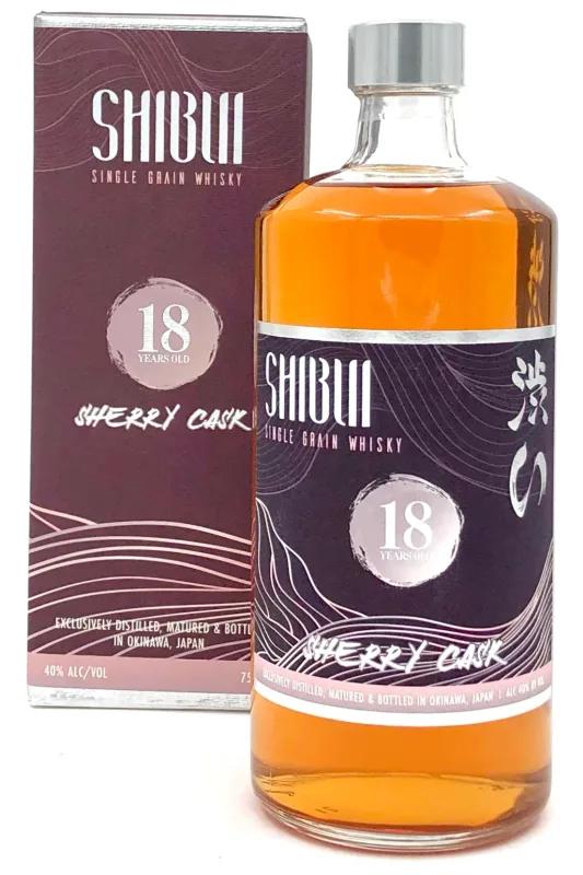 Shibui Single Grain Sherry Cask 18 Year Old Japanese Whisky (75cl, 40%)