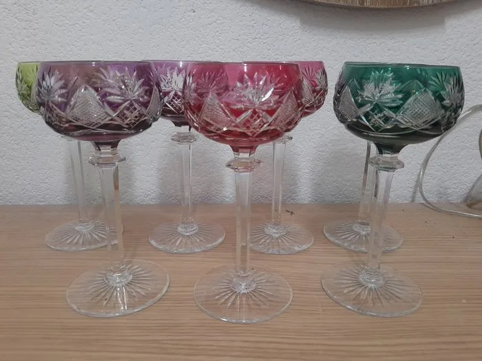 Val Saint Lambert - Wine glass (6) - berncastel - Crystal