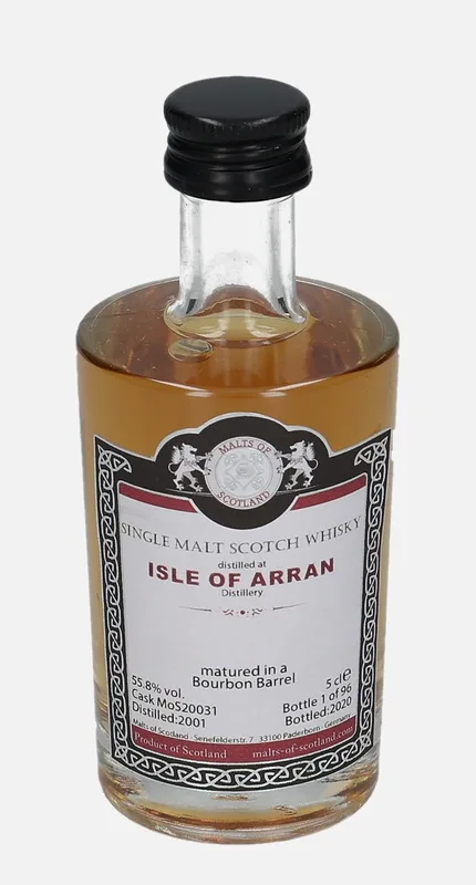 Arran – 2001 Malts of Scotland (5cl, 55.8%)