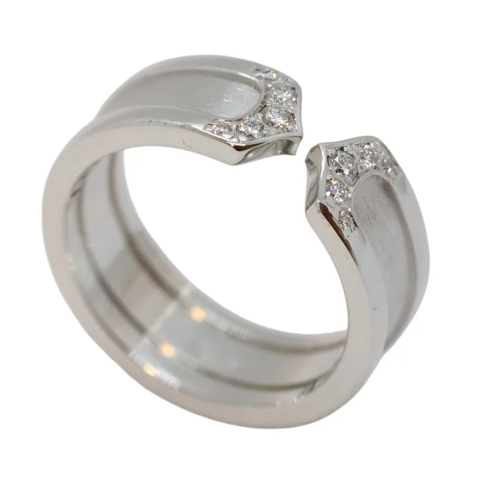 Cartier - Ring - C2 Ring - 18 kt. White gold - pave diamonds