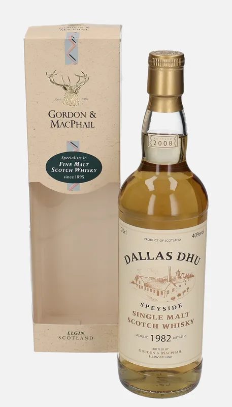 Dallas Dhu – 1982 Gordon & MacPhail Distillery Labels