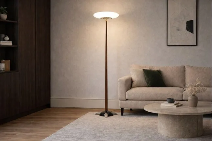 Arteluce - Matteo Thun - Floor lamp - Pao F - Metal, Glass, Wood - 1980's vintage