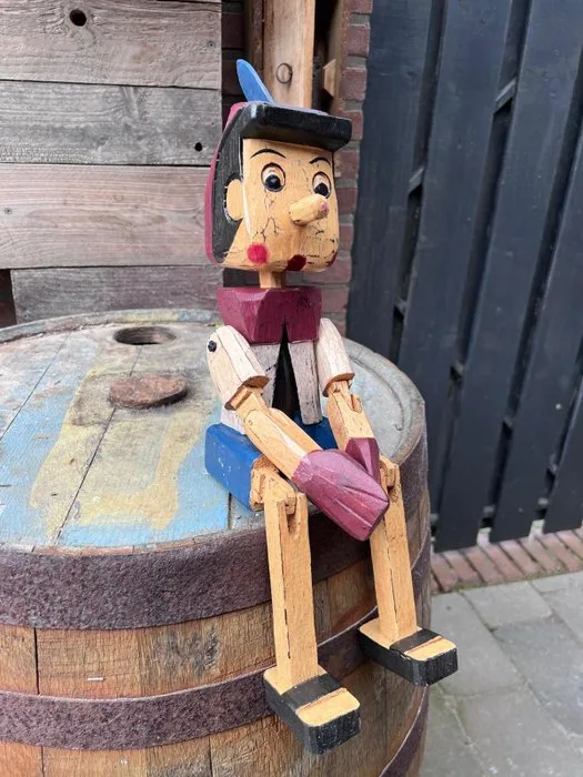 Wooden Pinocchio 45 cm - Figure - Wooden Pinocchio Figure 45 cm - Wood