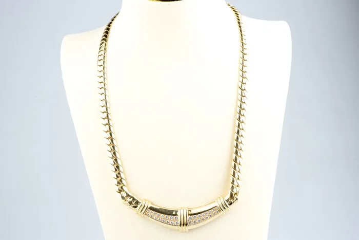Necklace - 18 kt. Yellow gold - 1.50ct. tw. Diamond (Natural)
