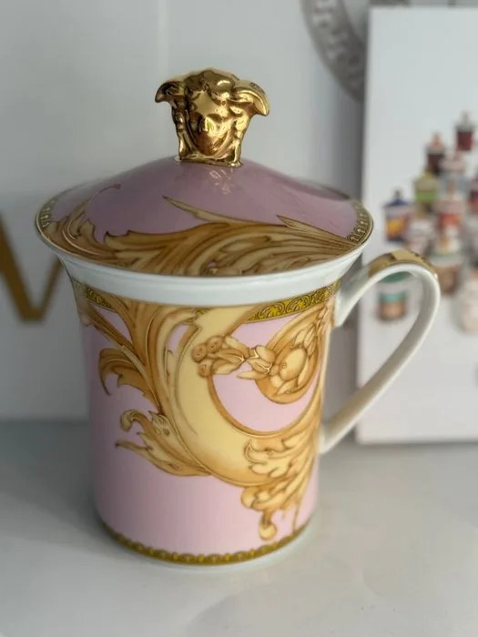 Rosenthal - Versace - Mug - LES REVES BYZANTINS Mug with Lid / 30 Years Collection Limited Edition - Porcelain - New in original packaging