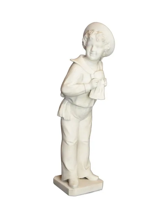 Rara Scultura in marmo bianco di Carrara – attribuita a Cesare Lapini – Italia, fine XIX secolo - Sculpture, "Carnevale" - 73 cm - Carrara marble