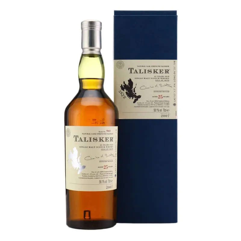 Talisker – 25 Year Old Natural Cask Strength (70cl, 58.10%)