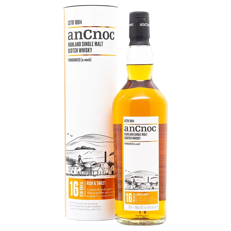 AnCnoc 16 Year Old Rich & Sweet (70cl, 43%)