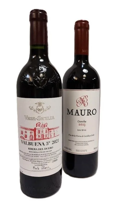 2021 Vega Sicilia, Valbuena 5º Año & 2023 Mauro - Ribera del Duero, Castile and León Reserva - 2 Bottles (0.75L)