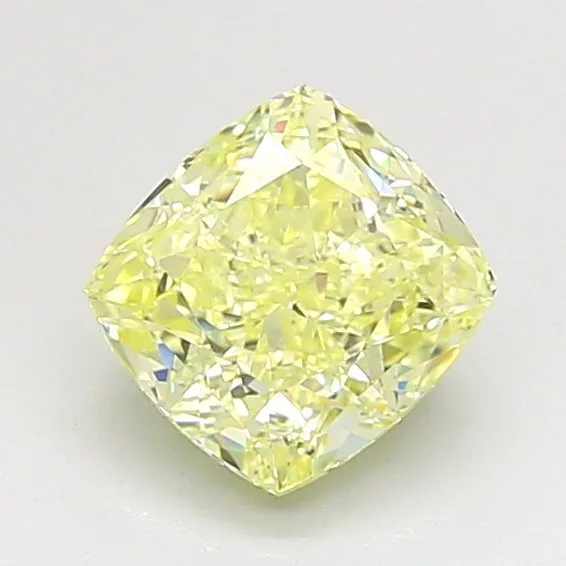 1 pcs Diamond (Natural coloured) - 1.15 ct - Cushion - Fancy light Yellow - SI1 - Gemological Institute of America (GIA)