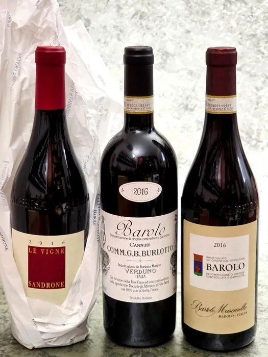 2016 Sandrone Le Vigne, 2016 Burlotto Cannubi, 2016 Mascarello - Barolo DOCG - 3 Bottles (0.75L)