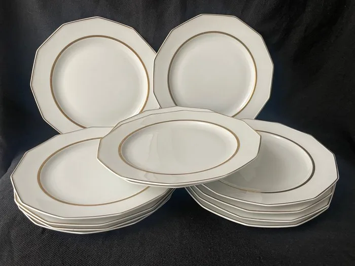 Bernardaud & Co. Limoges - Plate (12) - Porcelain