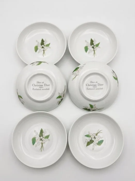 Christian Dior Paris - Cream bowl (6) - Lily Of The Valley / Muguet - Limoges