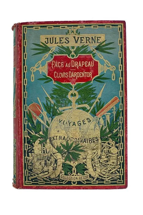 Jules Verne / L. Benett - Face au Drapeau / Clovis Dardentor - 1896