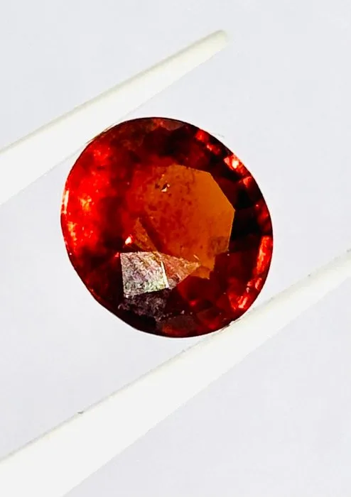 1 pcs Orange, Brown Garnet, Hessonite - 4.14 ct - Antwerp Laboratory for Gemstone Testing (ALGT)