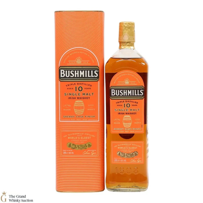 Bushmills – 10 Year Old - Sherry Cask Finish (1L) (1L, 46%)